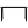 Voir la diapositive 2 : VIDAXL Table a manger Noir et gris beton 140x70x75 cm MDF