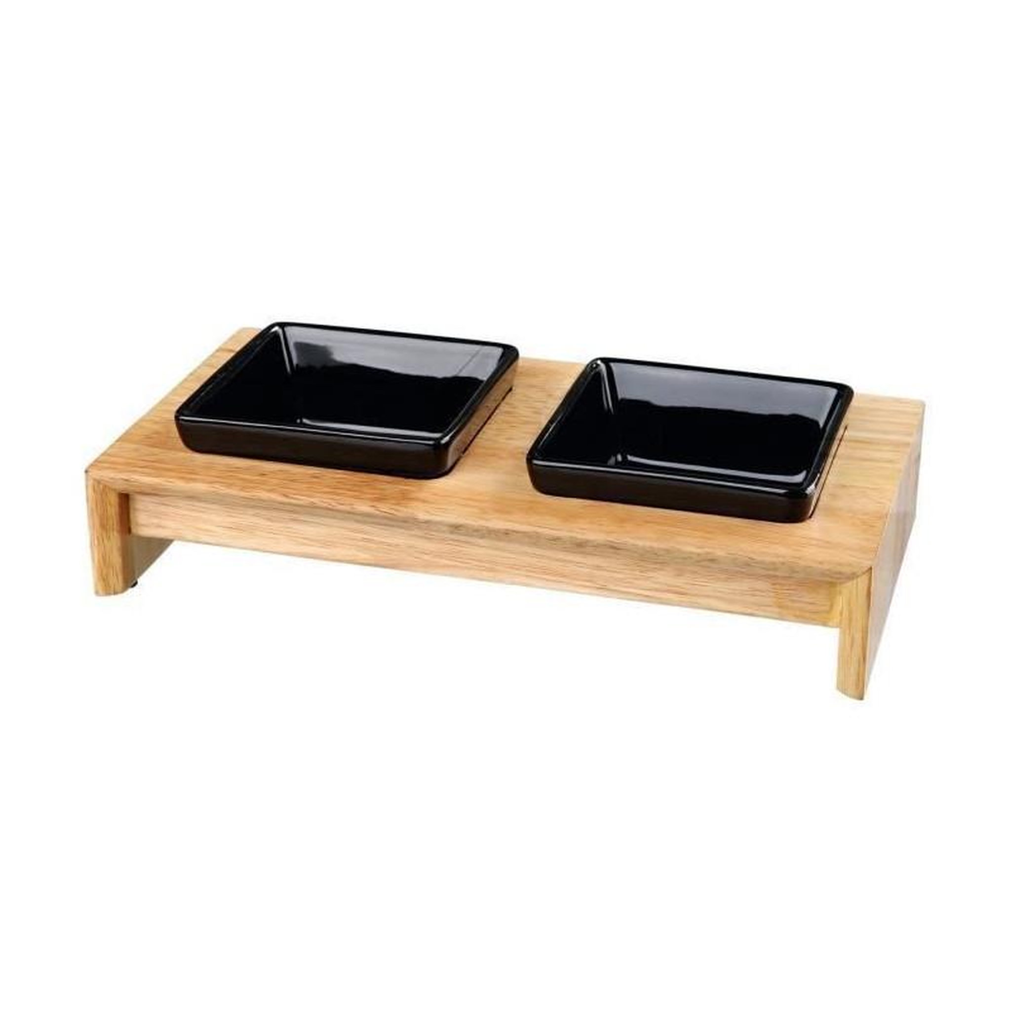 Trixie TRIXIE Set ecuelles 28x5x15cm - 2x0,2l - Noir - Pour chien