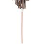 VIDAXL Parasol avec mat en bois 150 x 200 cm Taupe