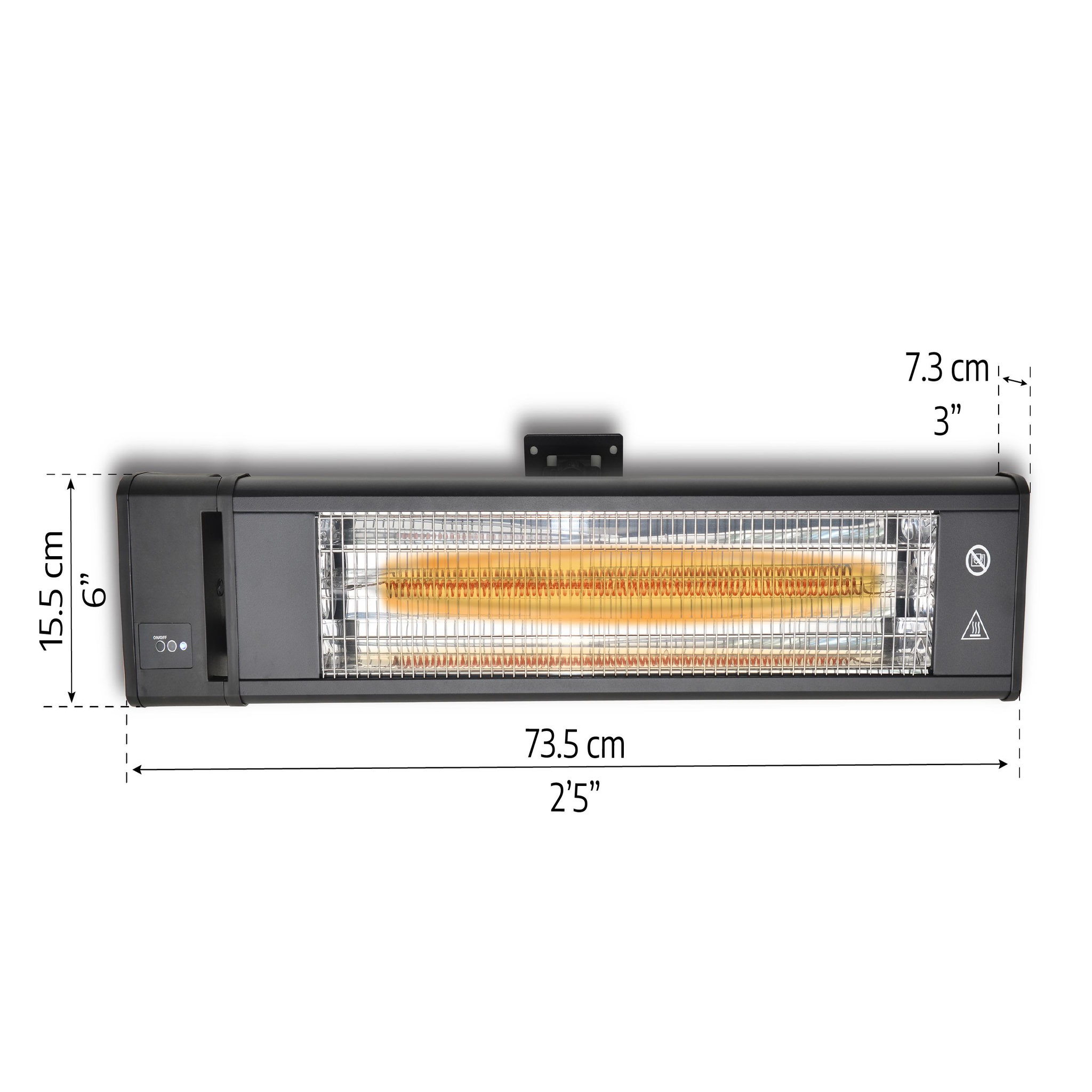 Voir la diapositive 5 : CANOPIA Chauffage e x térieur aluminium et fibre de carbone 1800 w canopia