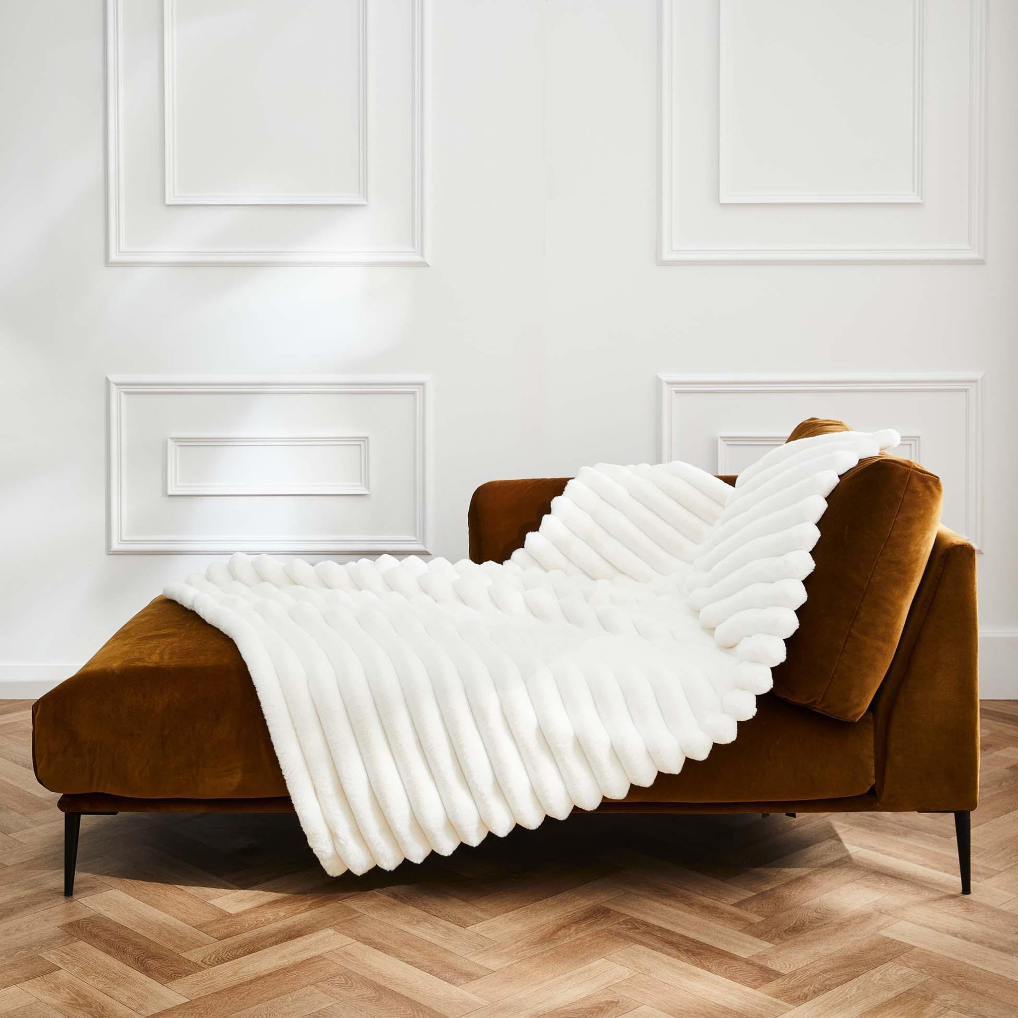 Voir la diapositive 4 : Eden Plaid effet peluche polaire serenity