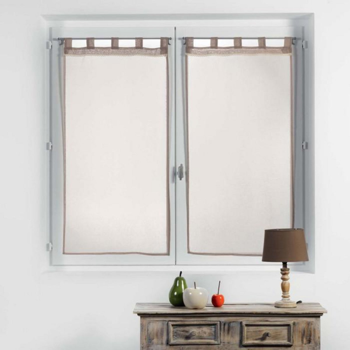 Paris Prix Paire de Voilages  Camilla  60x90cm Lin