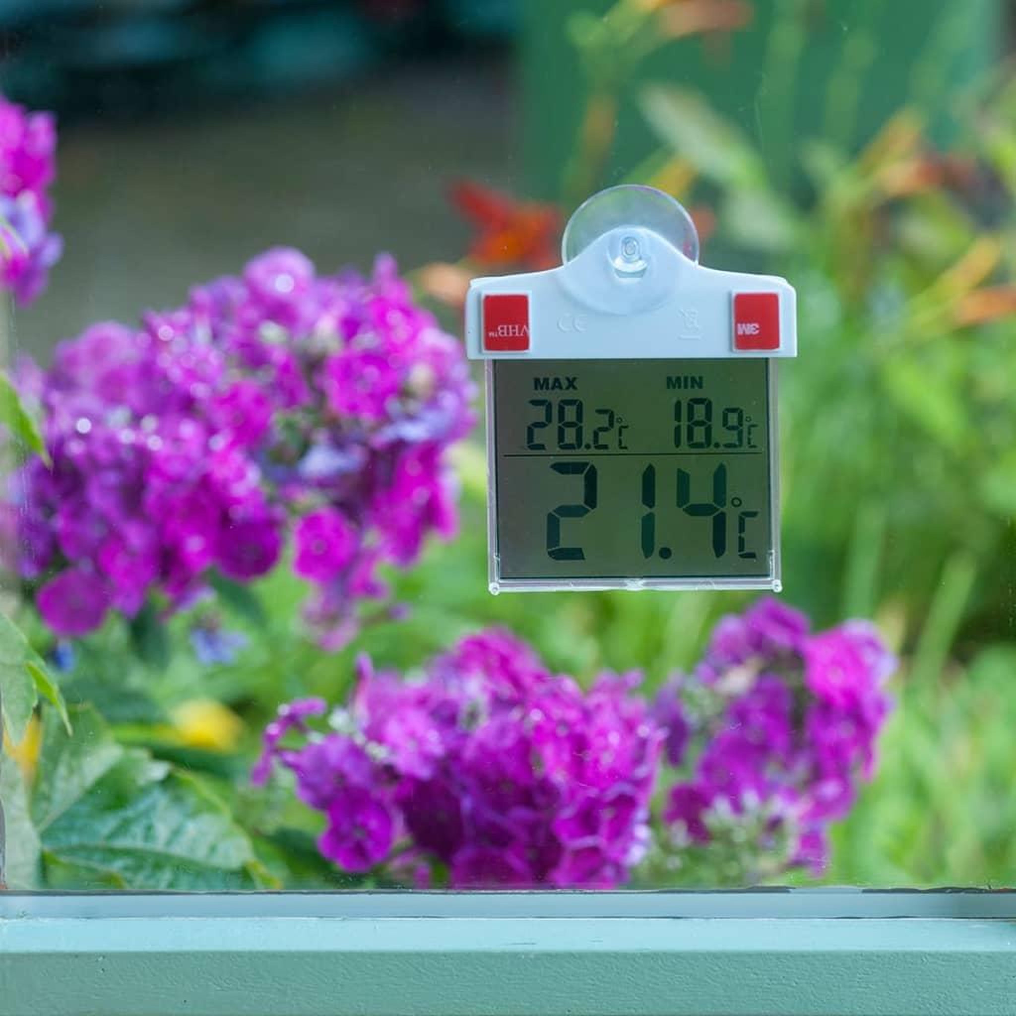Voir la diapositive 3 : NATURE Nature Thermometre numerique de fenetre 13 x 10 x 3 cm