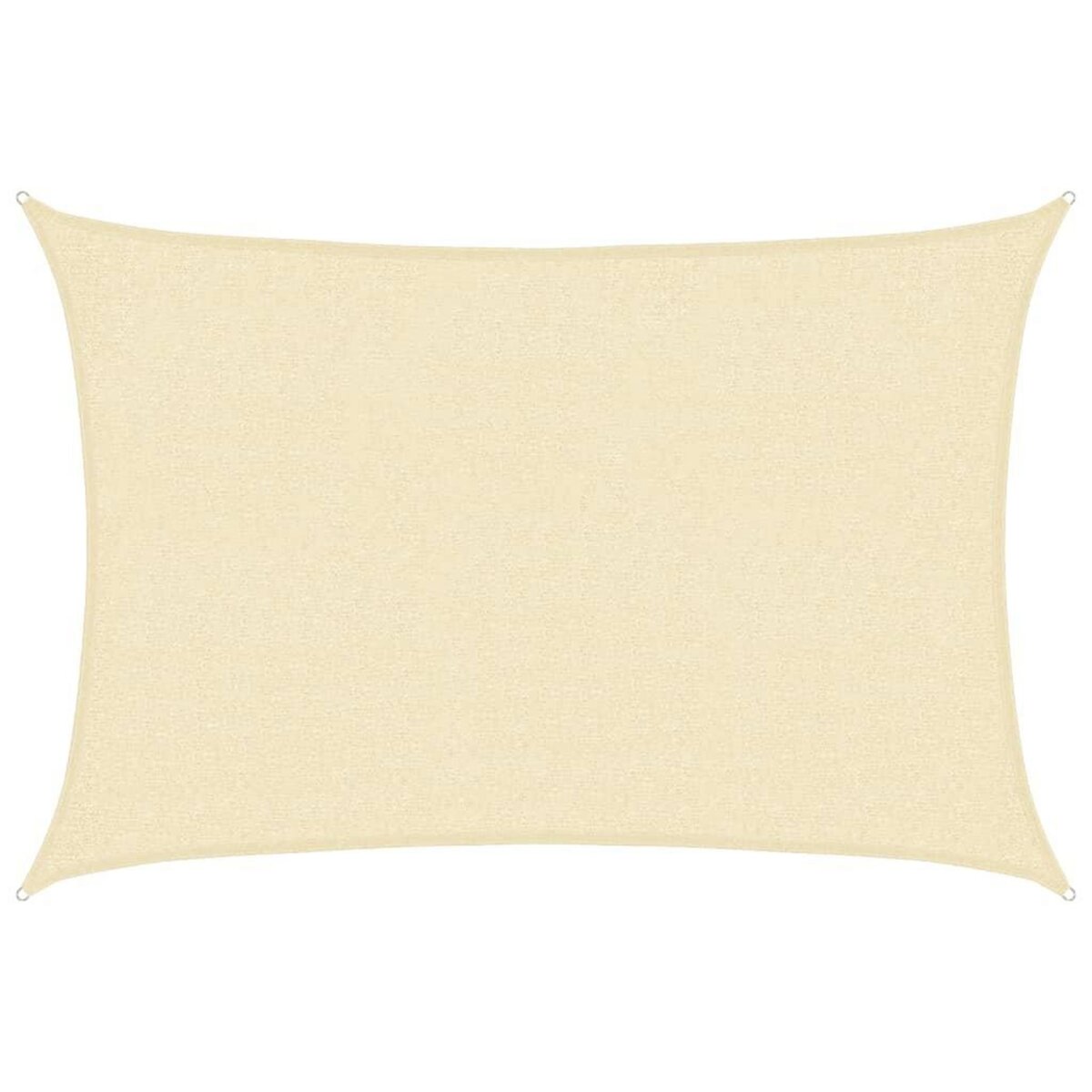VIDAXL Voile d'ombrage 160 g/m^2 Creme 2x3 m PEHD