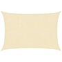 Voir la diapositive 2 : VIDAXL Voile d'ombrage 160 g/m^2 Creme 2x3 m PEHD