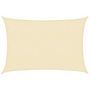 Voir la diapositive 2 : VIDAXL Voile d'ombrage 160 g/m^2 Creme 2x3 m PEHD