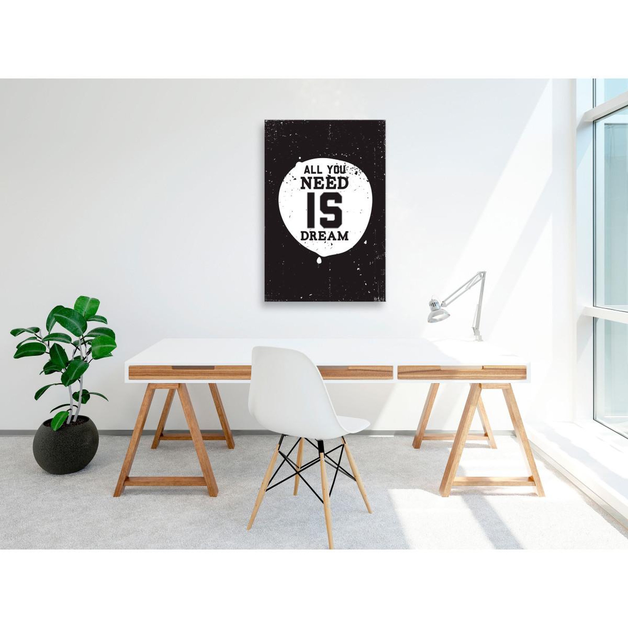 Voir la diapositive 2 : Paris Prix Tableau imprimé  all you need is dream