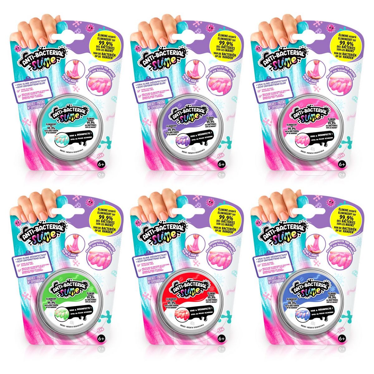 CANAL TOYS Autres activités créatives - Slime Antibactérienne - Assortiments