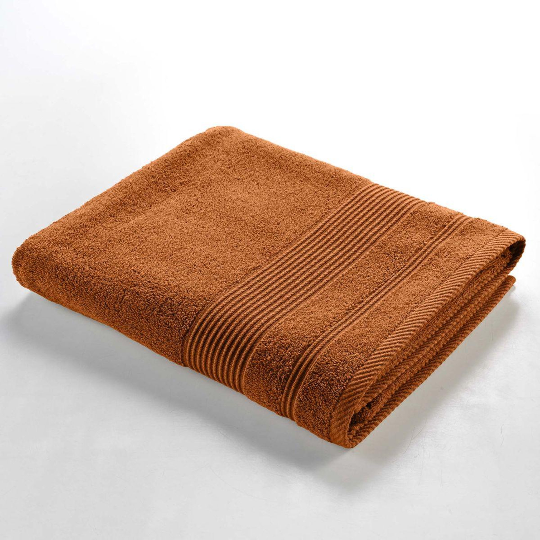 Voir la diapositive 2 : Douceur d'Intérieur Drap de bain  tendresse  90x150cm caramel