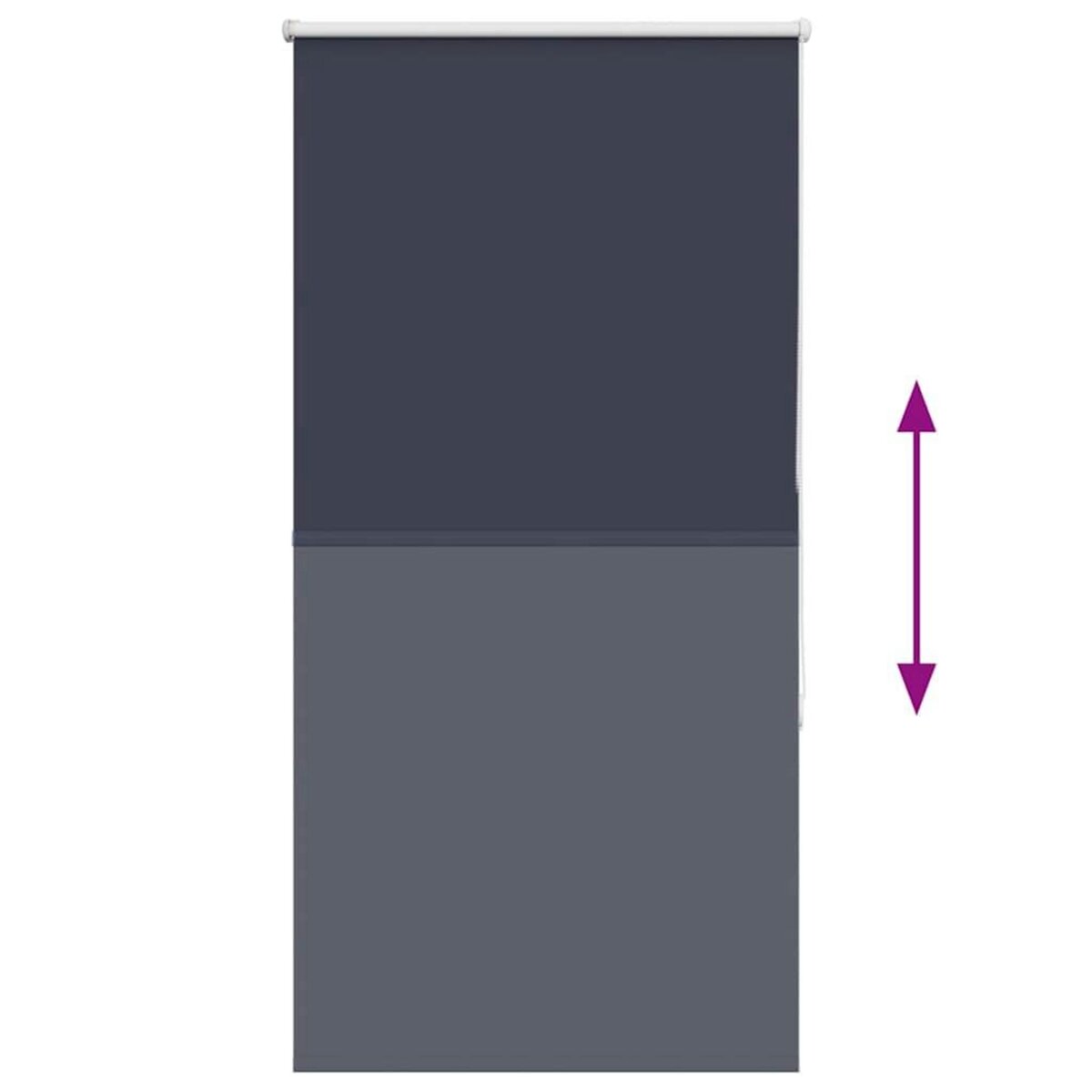 VIDAXL Store enrouleur occultant largeur du tissu 60,7 cm polyester