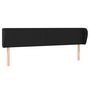 Voir la diapositive 2 : VIDAXL Tete de lit avec oreilles Noir 163x23x78/88 cm Similicuir