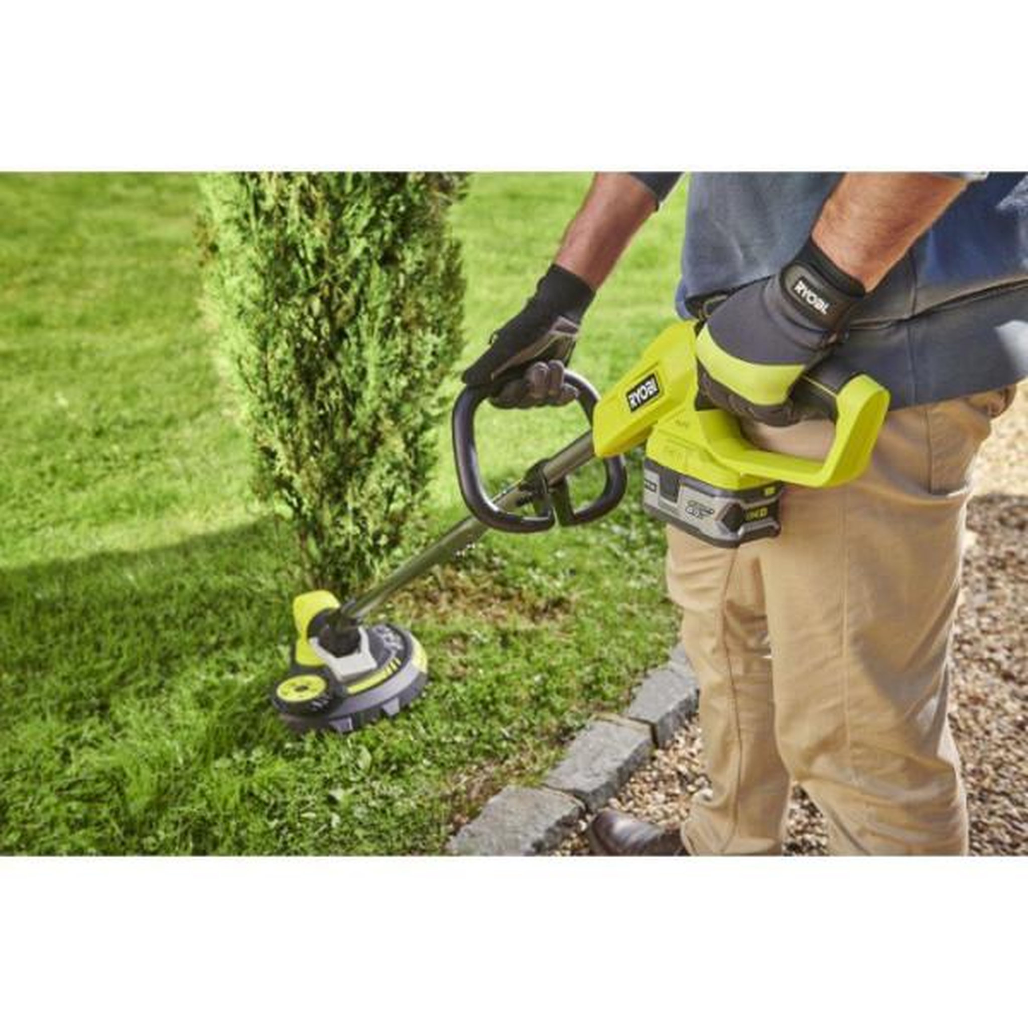 Voir la diapositive 6 : Ryobi Coupe-bordures - dresse-bordures ryobi - ry18lt33a-0 - 18v one+ - coupe 33 cm - sans batterie ni ch