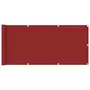VIDAXL Ecran de balcon Rouge 75x400 cm PEHD