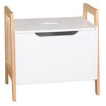 DIVERS Coffre à jouets Sweet - L. 49 x H. 48 cm - Blanc