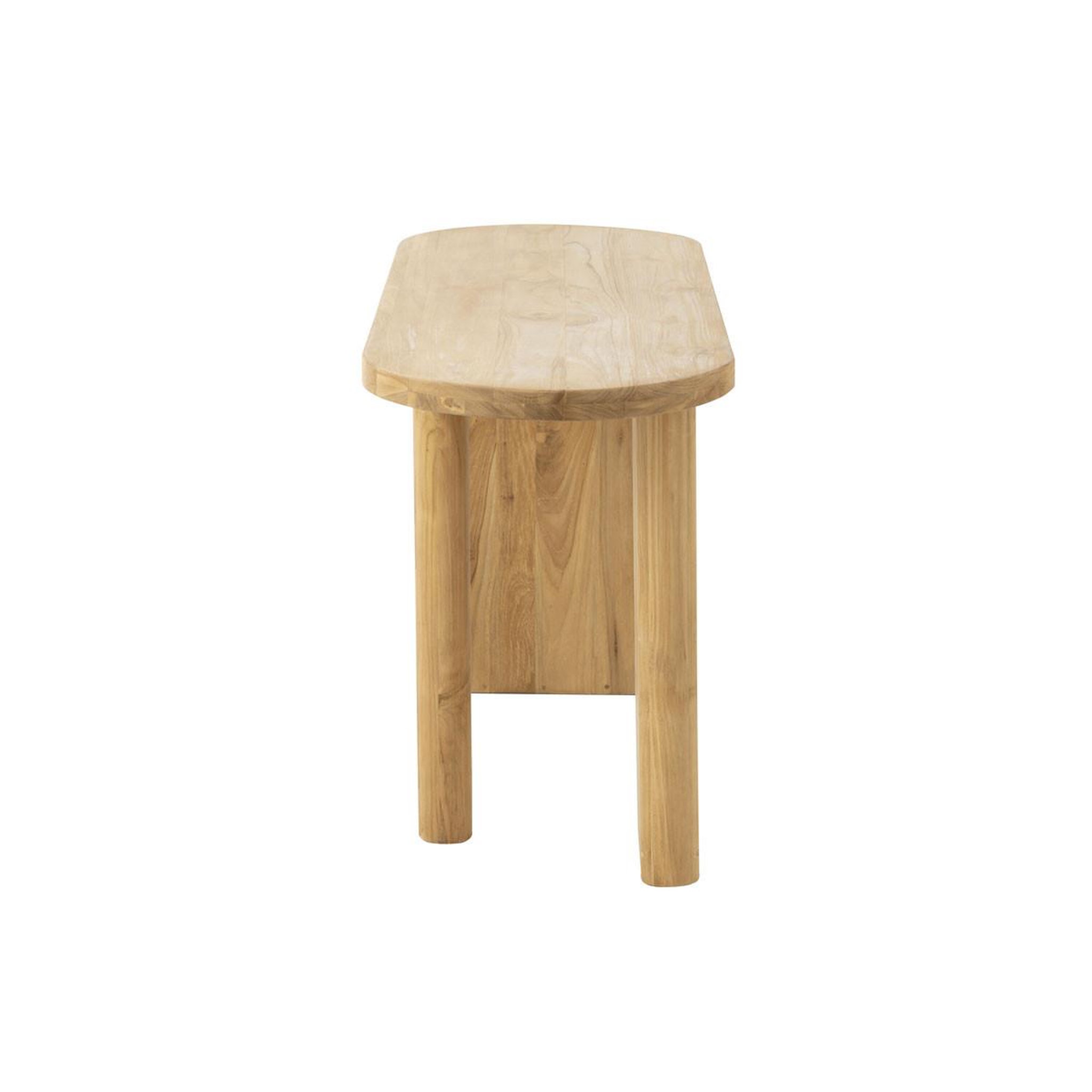 Voir la diapositive 4 : J-LINE Console design  teck  150cm naturel