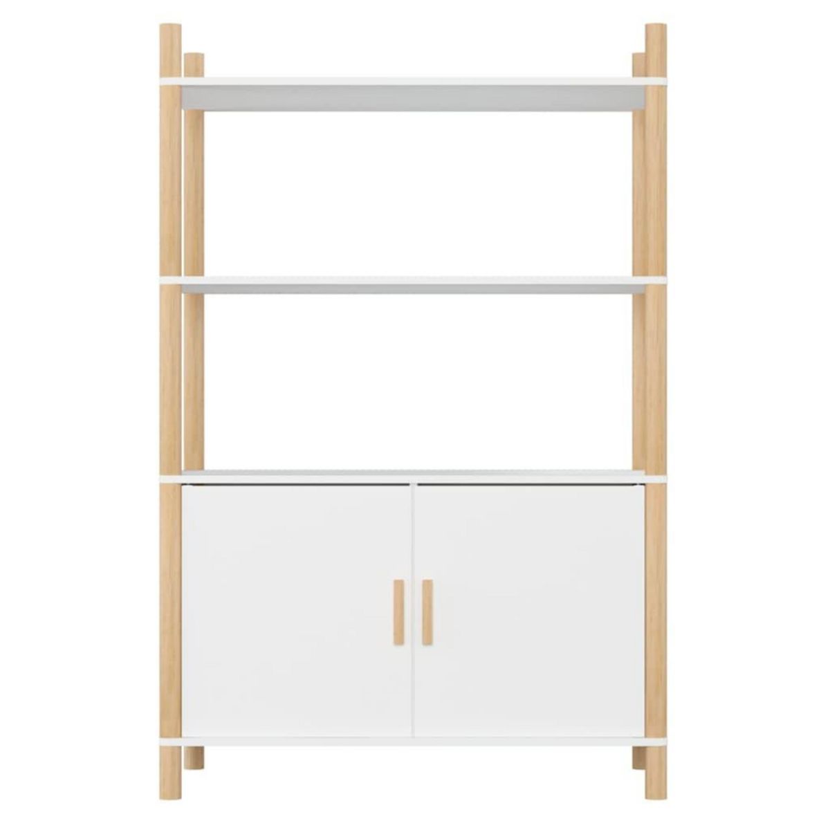 VIDAXL Buffet haut Blanc 80x40x121 cm Bois d'ingenierie