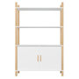 Voir la diapositive 3 : VIDAXL Buffet haut Blanc 80x40x121 cm Bois d'ingenierie