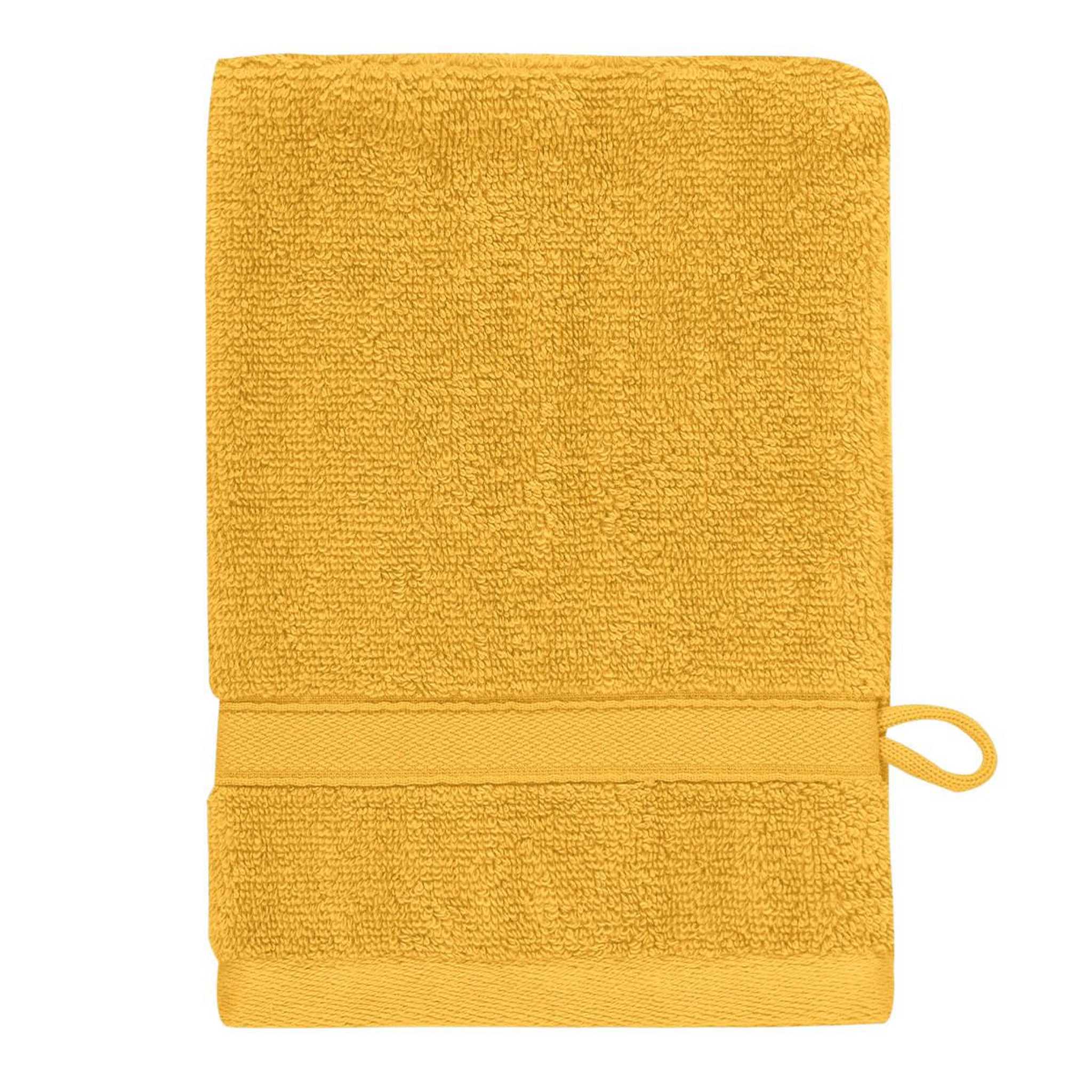 Voir la diapositive 2 : Sensei Maison Lot de 3 gants de toilette 600 g/m² SENSILK - 16x22 cm