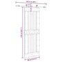 Voir la diapositive 6 : VIDAXL Porte coulissante et kit de quincaillerie 80x210 cm pin massif