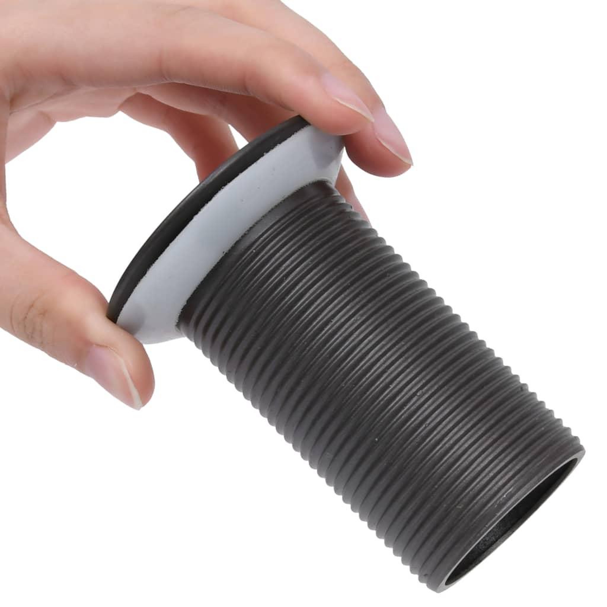 Voir la diapositive 5 : VIDAXL Drain a poussoir sans debordement Gris 6,4x6,4x9,1 cm