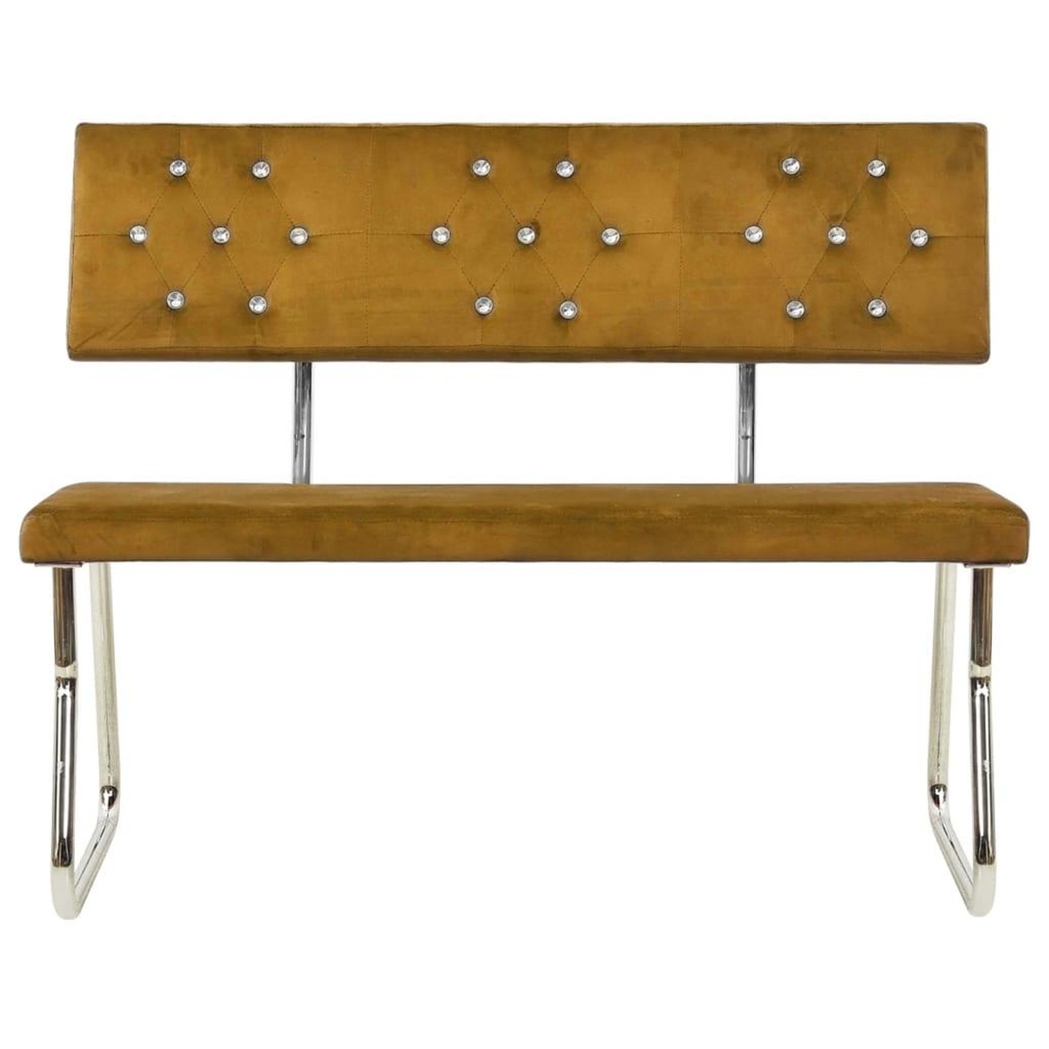 Voir la diapositive 2 : VIDAXL Banc 110 cm Marron Velours