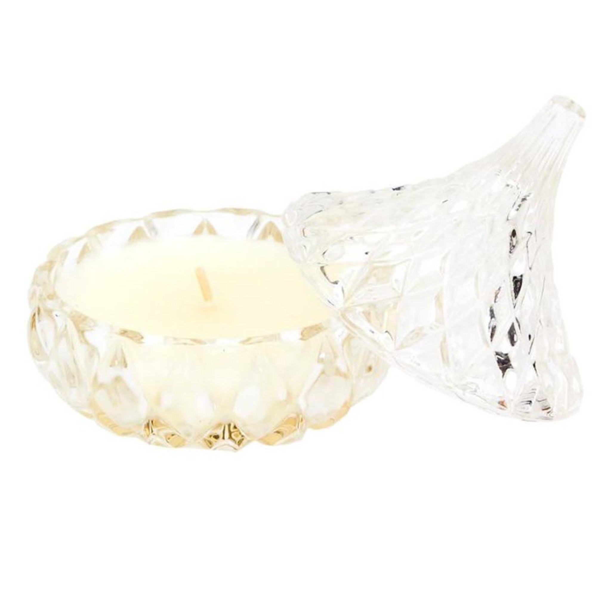 The Home Deco Factory Bougie parfumée déco  ciselé  160g fleur de coton