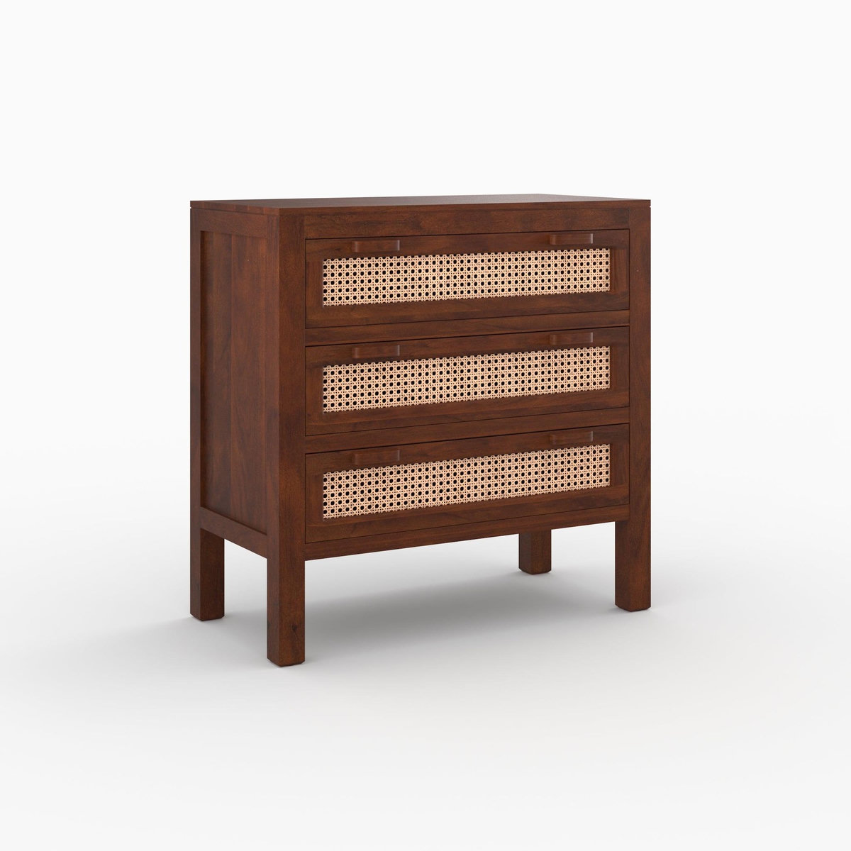 Rendez vous déco Commode en bois de manguier et cannage-Tiki
