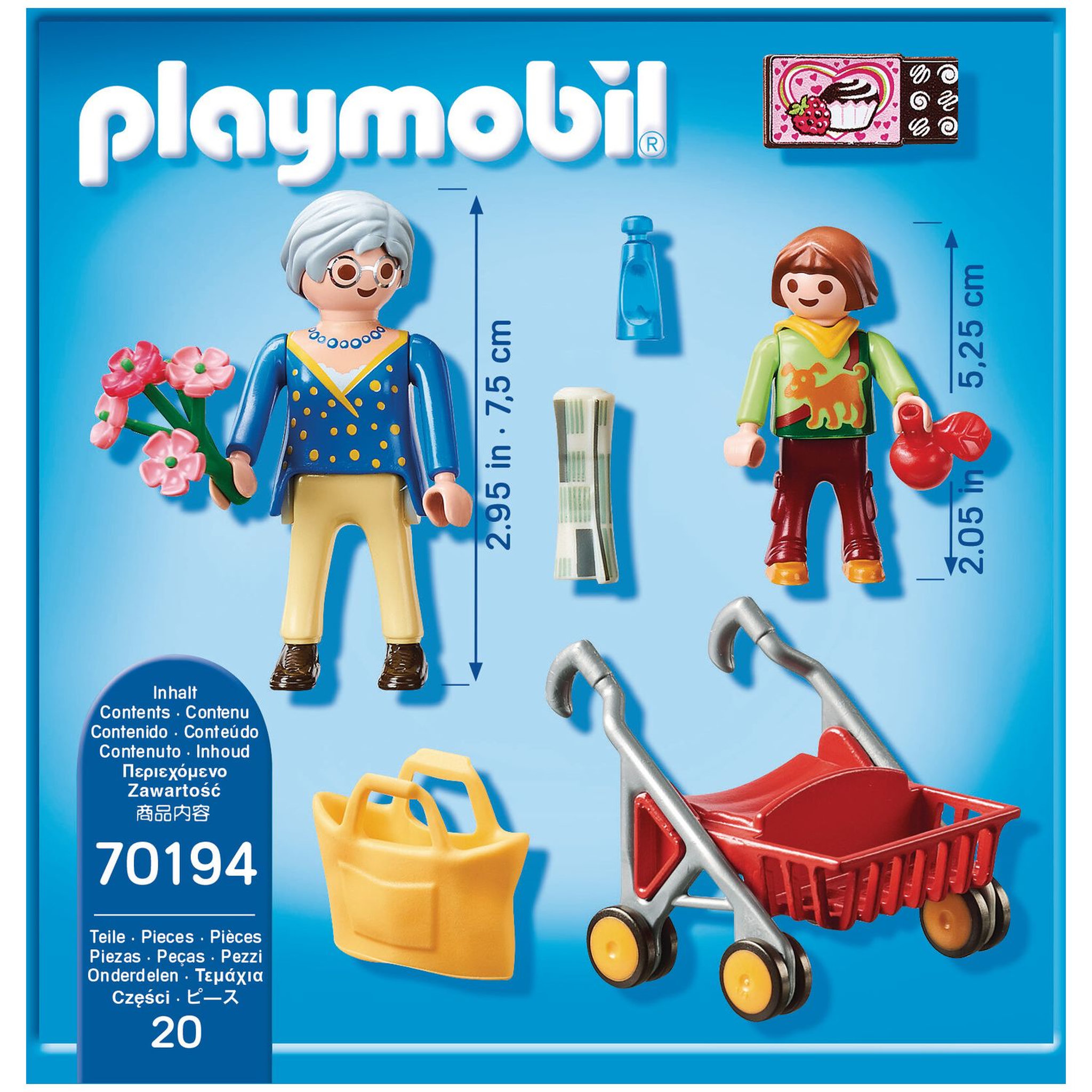 Voir la diapositive 2 : PLAYMOBIL City Life 70194 Petite Fille et Grand-Mère