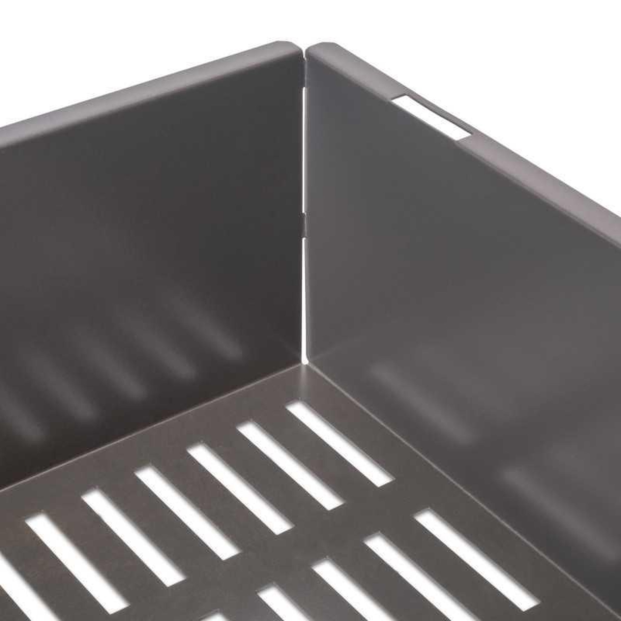 Voir la diapositive 5 : EMUCA SRL Kit panier coulissant 70 cm titane metal quartz, glissières à fermeture douce, extension totale, charge jusqu'à 30 kg