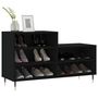 Voir la diapositive 3 : VIDAXL Armoire a chaussures Noir 102x36x60 cm Bois d'ingenierie