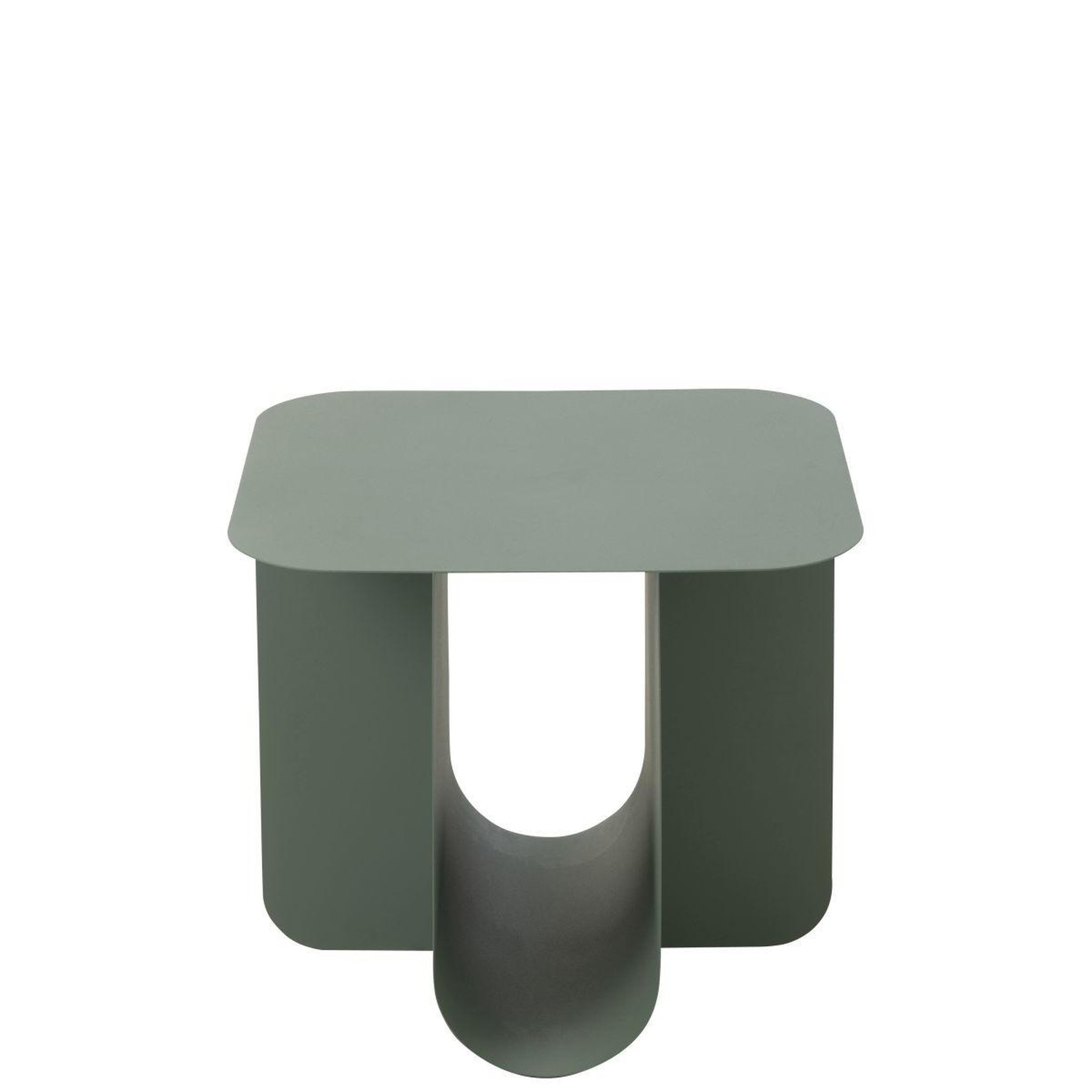 Voir la diapositive 2 : J-LINE Table d'appoint carrée en métal  reva  39cm vert