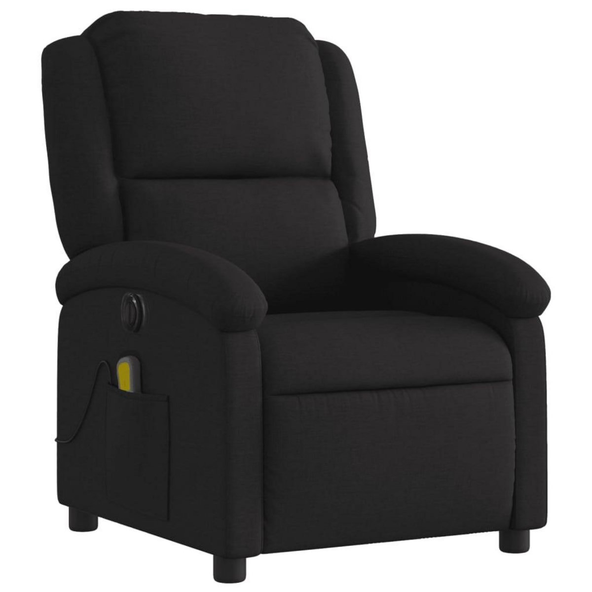 VIDAXL Fauteuil de massage inclinable electrique Noir Tissu