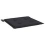 Voir la diapositive 5 : VIDAXL Coussins de chaise jardin lot de 4 noir 50x50x4 cm tissu oxford