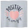 Voir la diapositive 2 : IN EXTENSO T-shirt manches longues à rayures fille