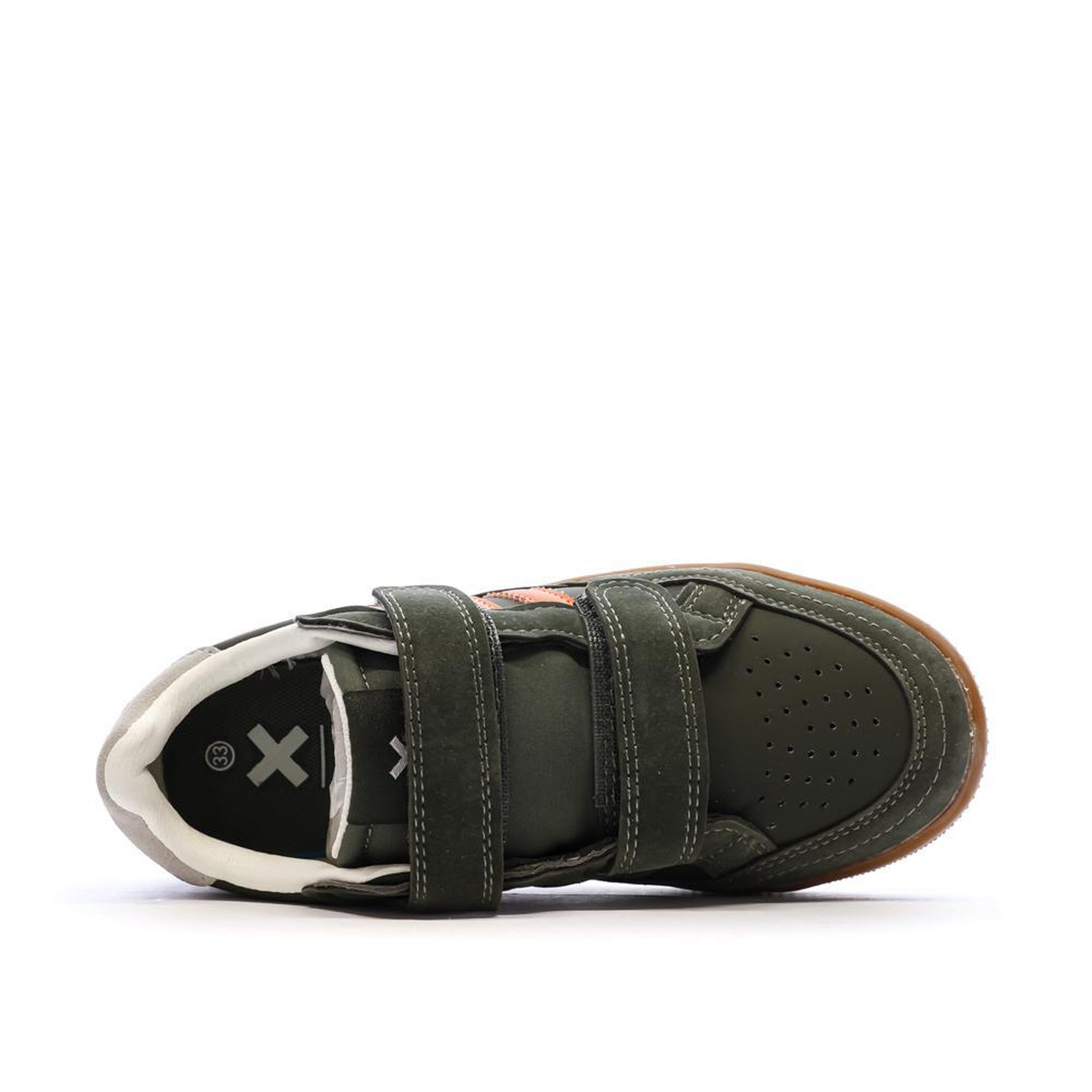 Voir la diapositive 4 : XTI Baskets Kaki/Orange Garçon Xti 151408