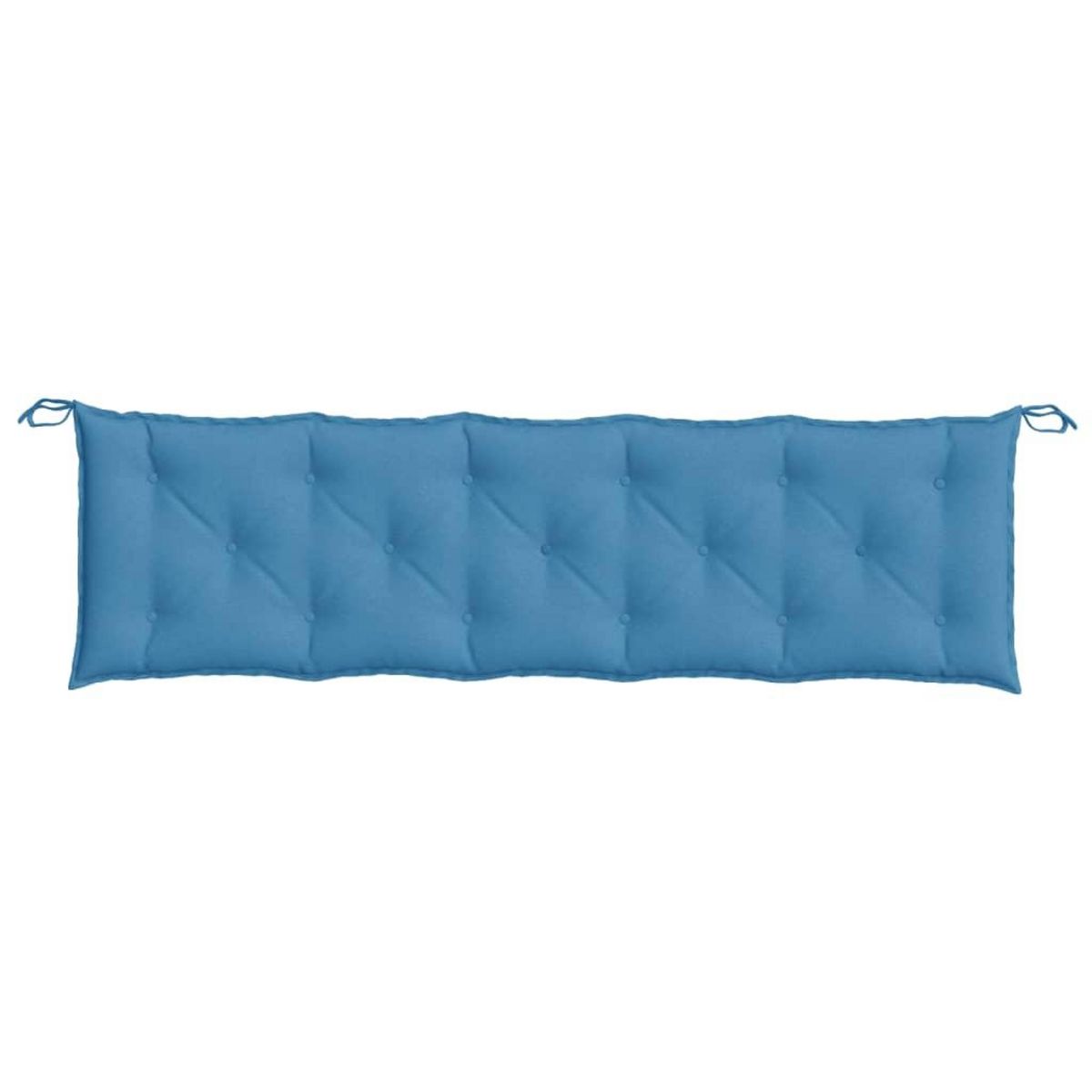VIDAXL Coussin de banc de jardin bleu melange 180x50x7 cm tissu