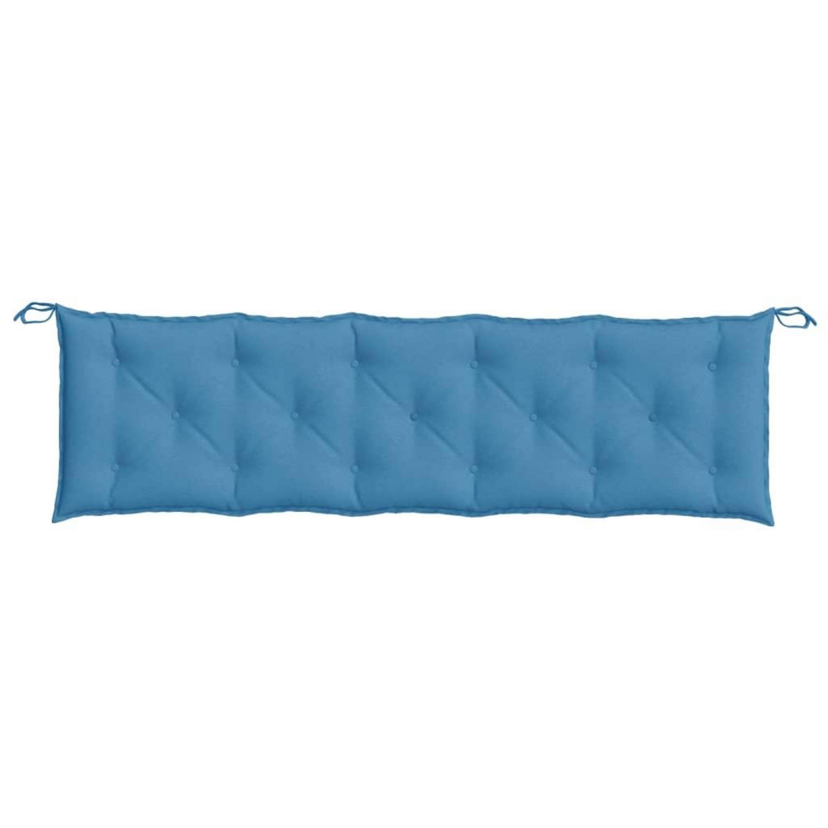 VIDAXL Coussin de banc de jardin bleu melange 180x50x7 cm tissu