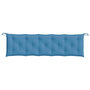 Voir la diapositive 4 : VIDAXL Coussin de banc de jardin bleu melange 180x50x7 cm tissu