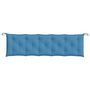 Voir la diapositive 4 : VIDAXL Coussin de banc de jardin bleu melange 180x50x7 cm tissu