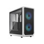 Voir la diapositive 1 : Fractal Design Focus 2 RGB White TG Clear Tint
