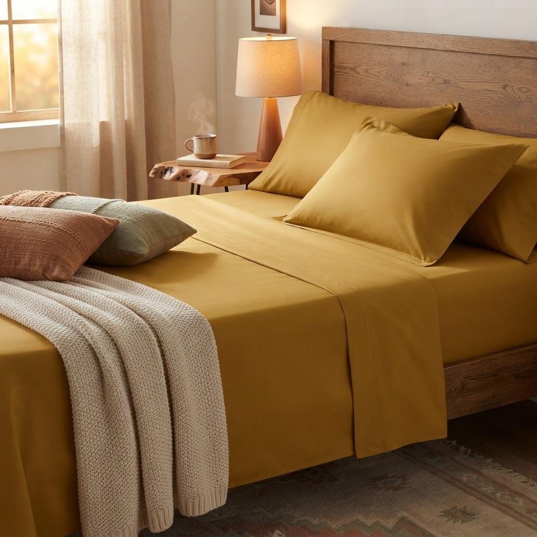 Voir la diapositive 2 : Eden Drap plat en percale de coton confort