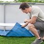 Voir la diapositive 5 : BESTWAY Bestway Tapis de sol pour piscine Flowclear 488x488 cm