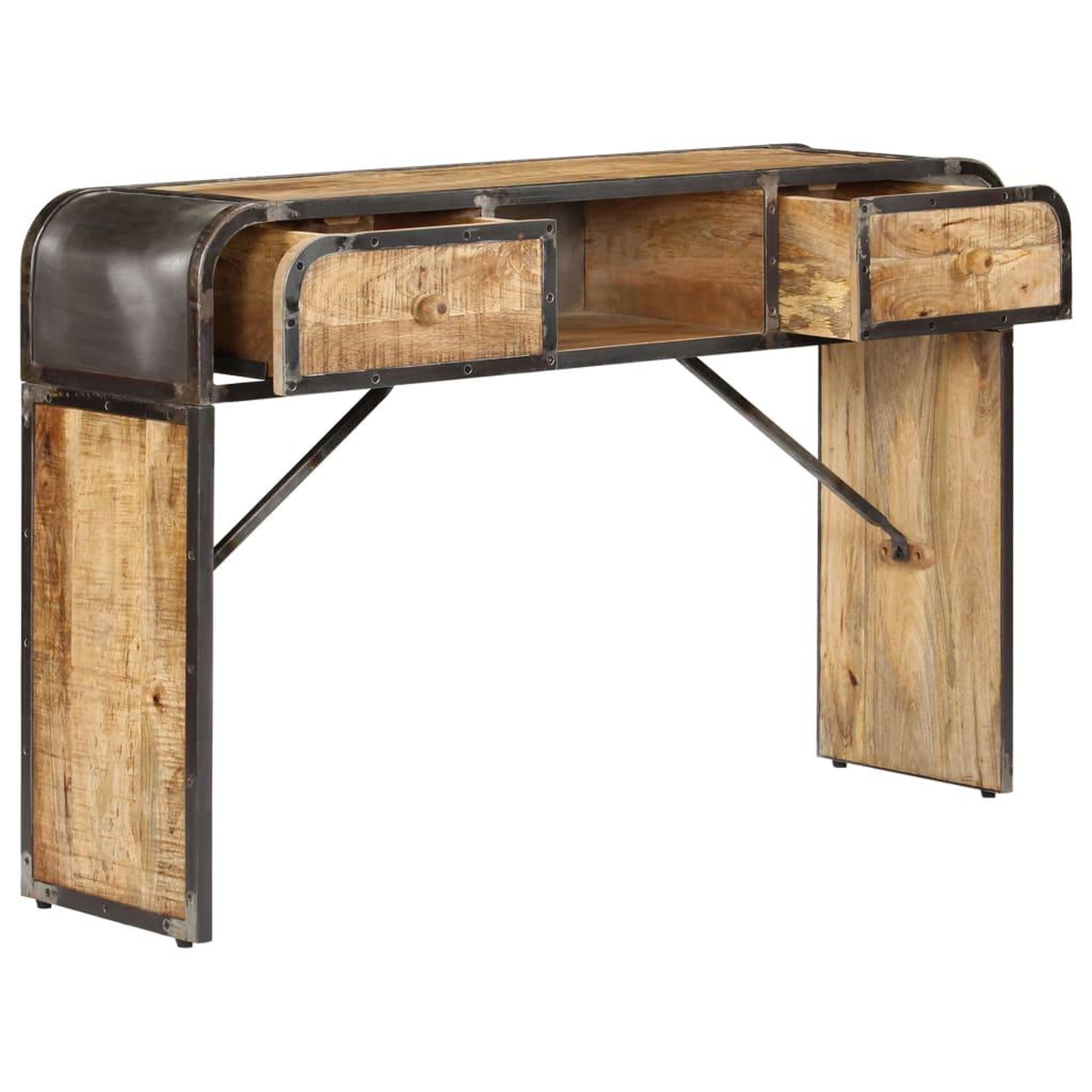 Voir la diapositive 4 : VIDAXL Buffet 120x30x75 cm bois de manguier massif