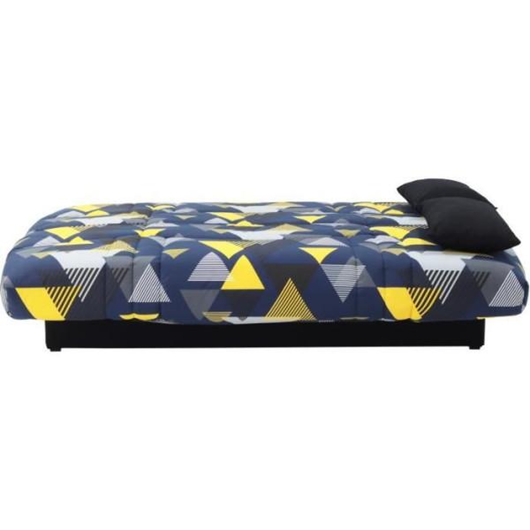Voir la diapositive 4 : MARKET24 Clic clac 3 places DREAM - Tissu 100% Coton imprimé Canyon Bleu - Couchage 125x190 cm - L190 x P92 x H96 cm