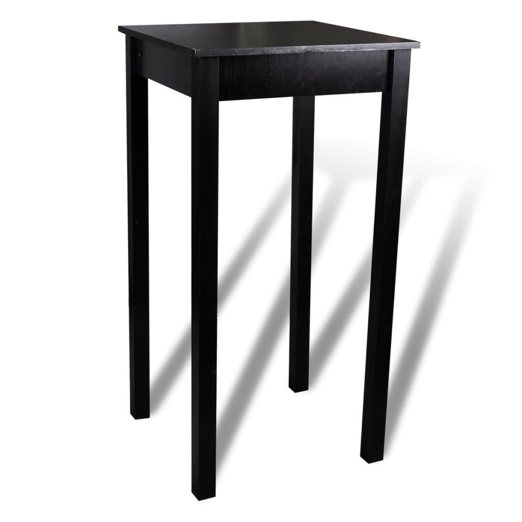 Voir la diapositive 2 : VIDAXL Set de 1 table de bar et 2 tabourets noir