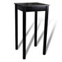 Voir la diapositive 2 : VIDAXL Set de 1 table de bar et 2 tabourets noir
