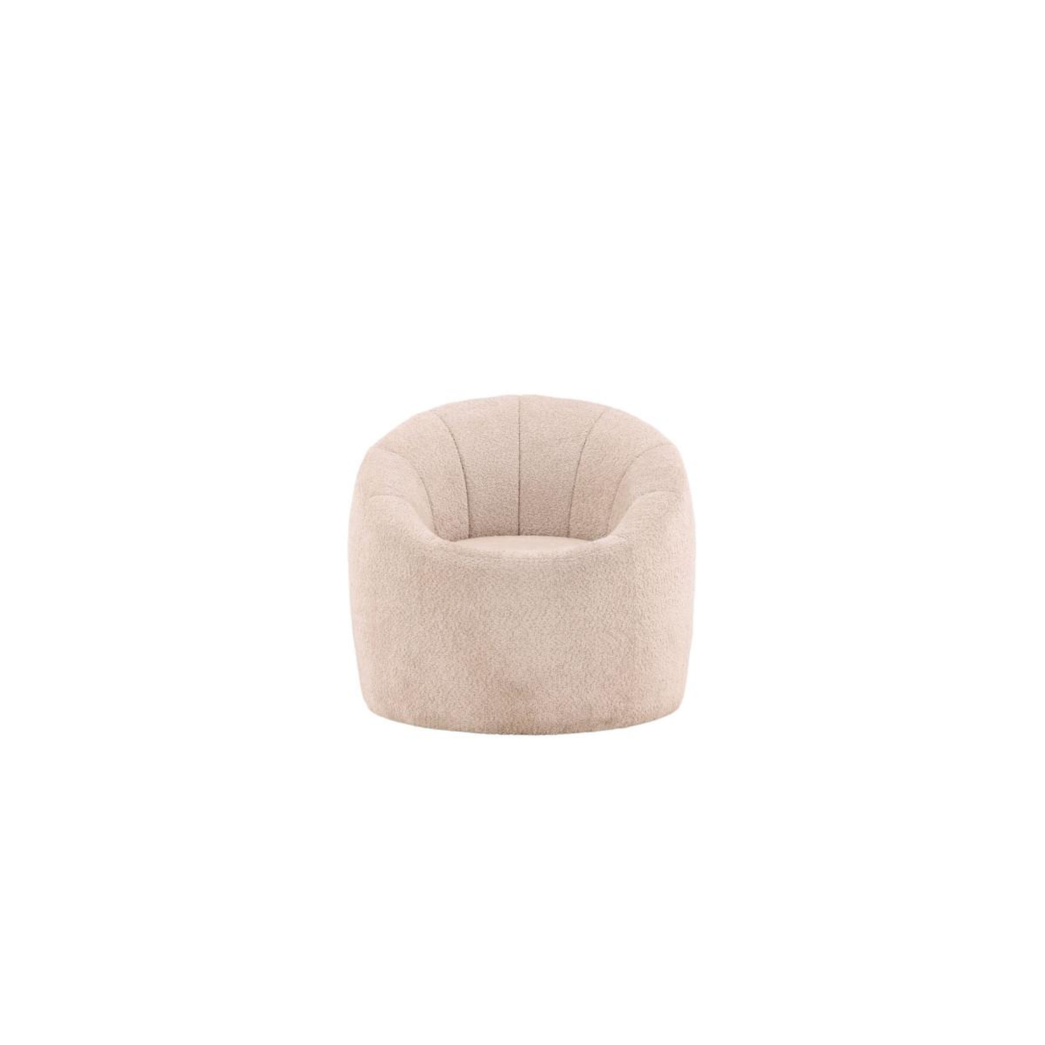 Voir la diapositive 4 : Paris Prix Pouf rond design  warren  80cm beige