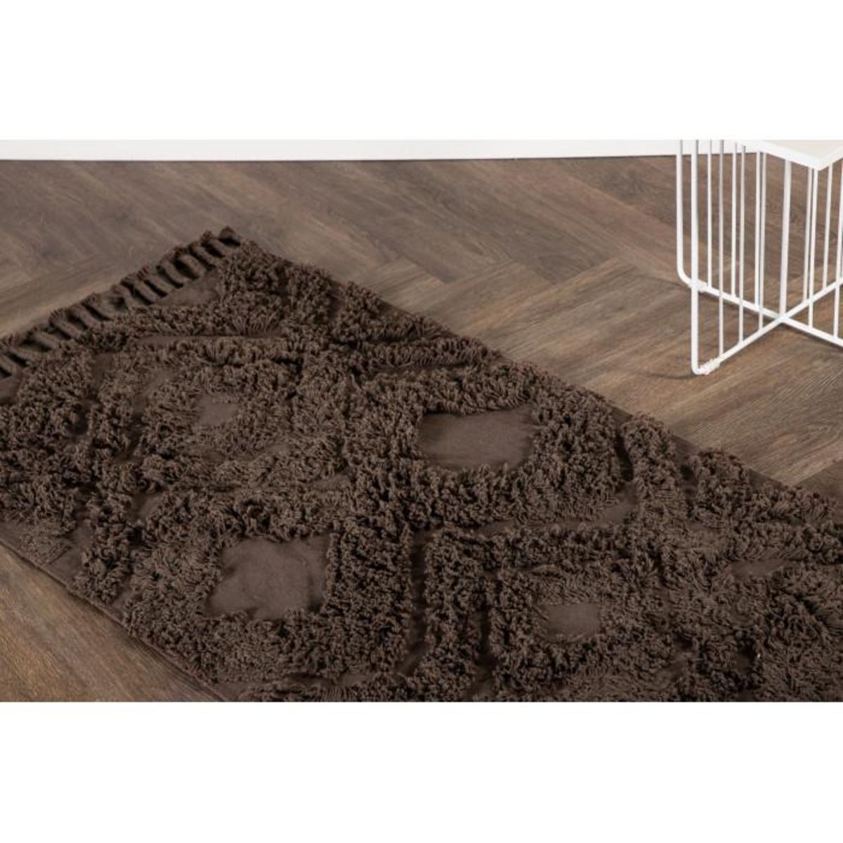 Paris Prix Tapis de Couloir Tufté  Hilma  70x200cm Marron