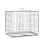Voir la diapositive 1 : PAWHUT Cage pour chien pliable - plateau excrément coulissant - 2 portes verrouillable, poignée - dim. 61L x 43l x 50H cm - fer galvanisé PP blanc