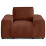 Voir la diapositive 6 : LISA DESIGN Garance - fauteuil en velours côtelé grosses côtes